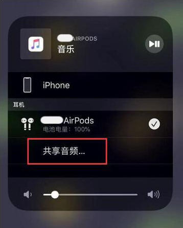 镇雄苹果14音频维修点分享iPhone14音频共享设置方法 