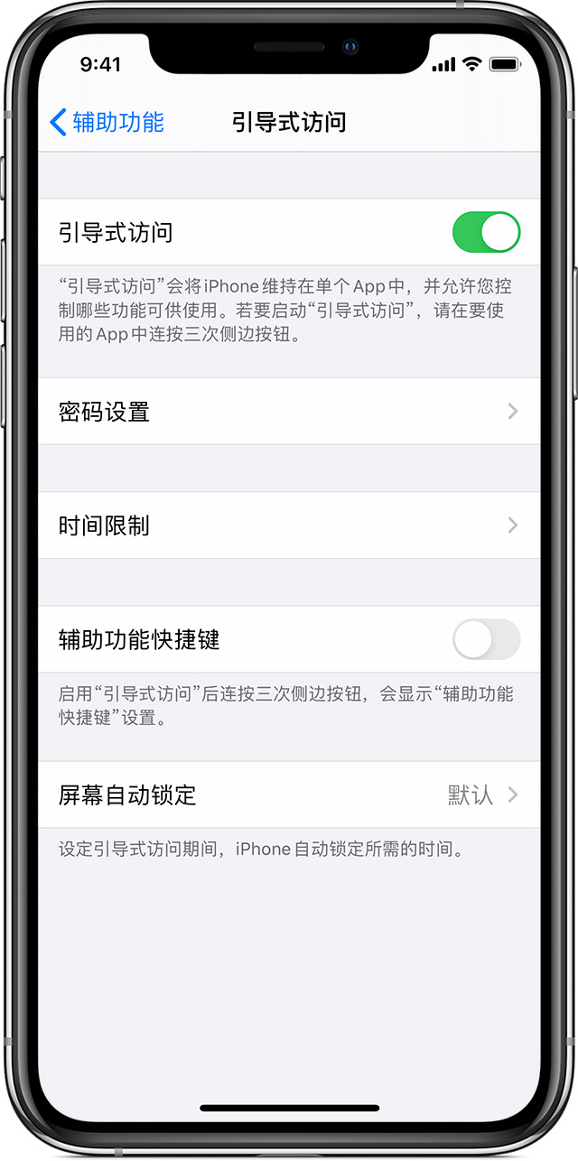 镇雄苹果手机维修分享如何在 iPhone 上退出引导式访问 