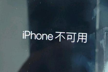 镇雄苹果服务网点分享锁屏界面显示“iPhone 不可用”如何解决 