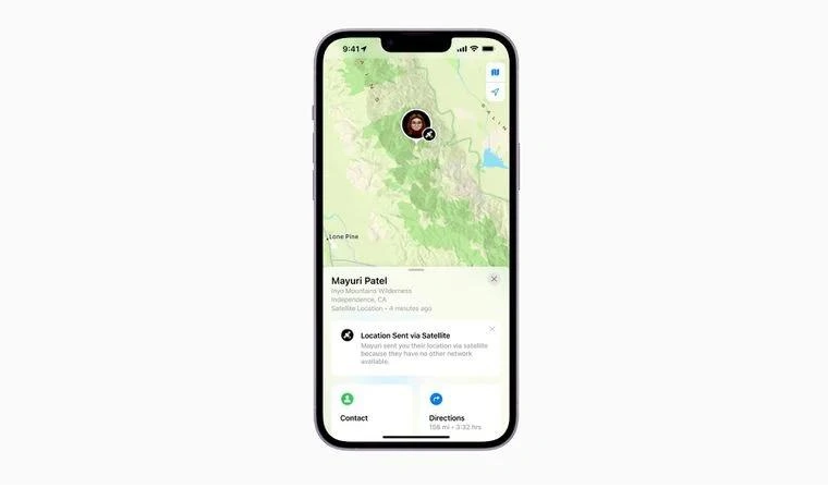 镇雄苹果14维修分享iPhone14系列中 FindMy功能通过卫星分享位置方法教程 