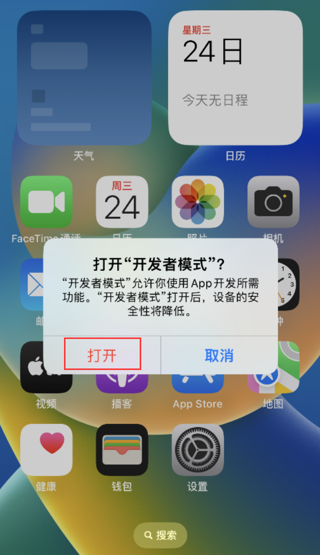 镇雄苹果手机维修分享如何打开开发者模式 