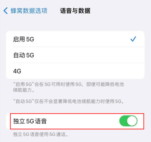 镇雄苹果14维修分享iPhone 14 Pro如何开启VoNR 