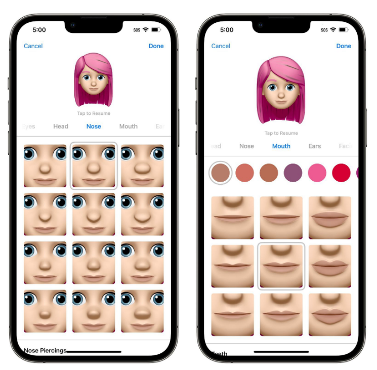 镇雄苹果手机维修分享​iOS 16中的拟我表情有了哪些变化和升级 